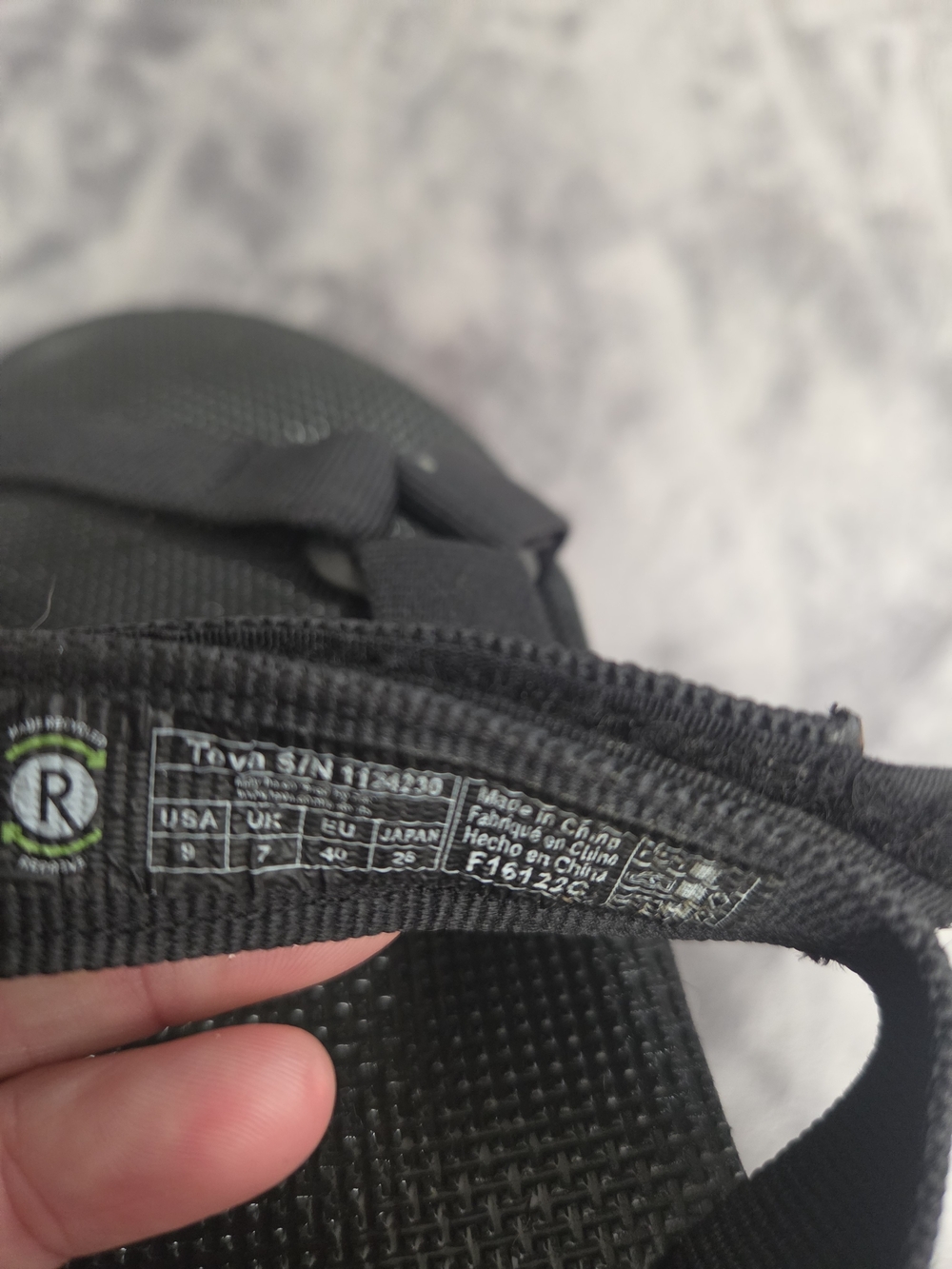Teva Black Outdoor Strappy Sandals - Picture 6 of 6